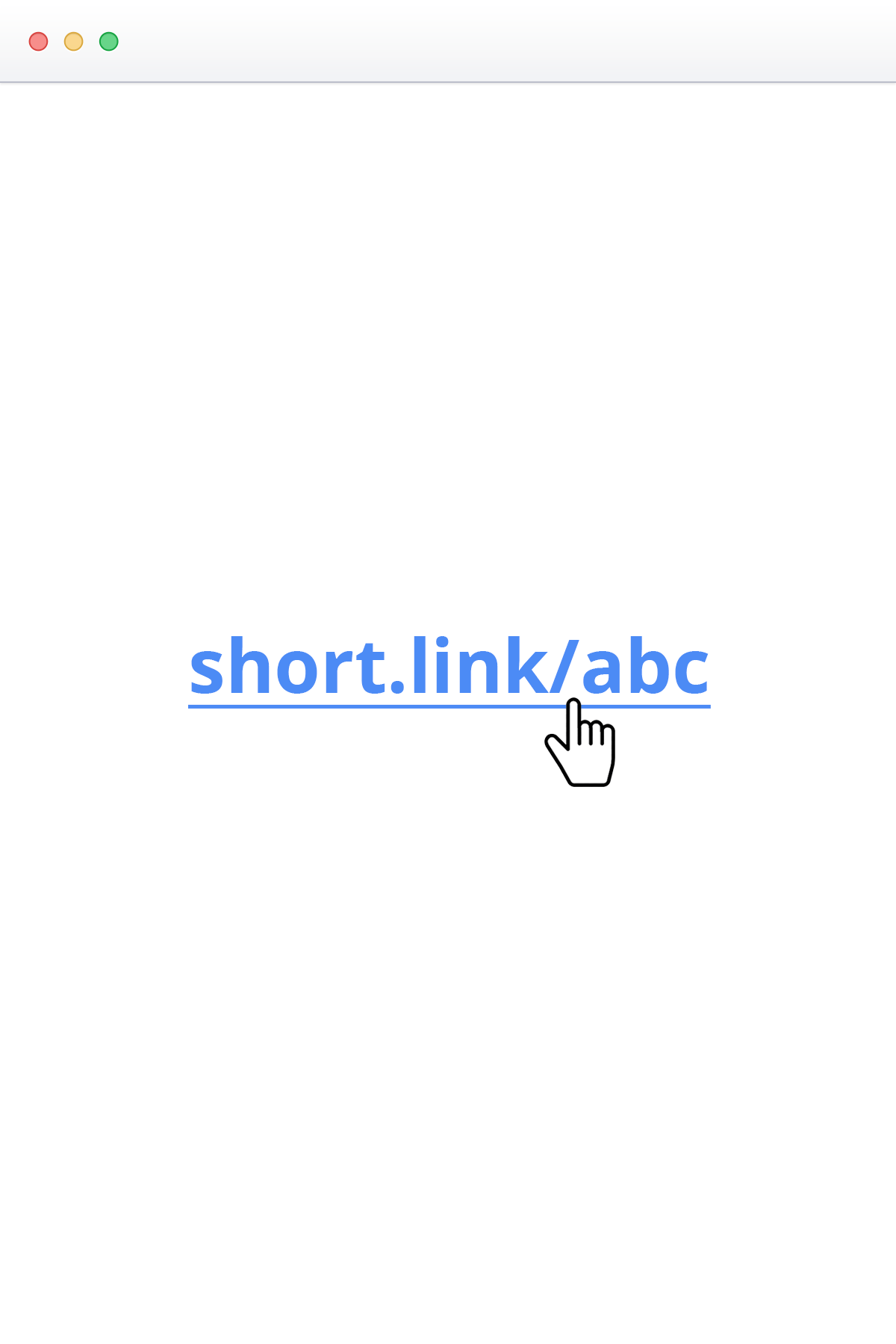 Simple short link with pointer